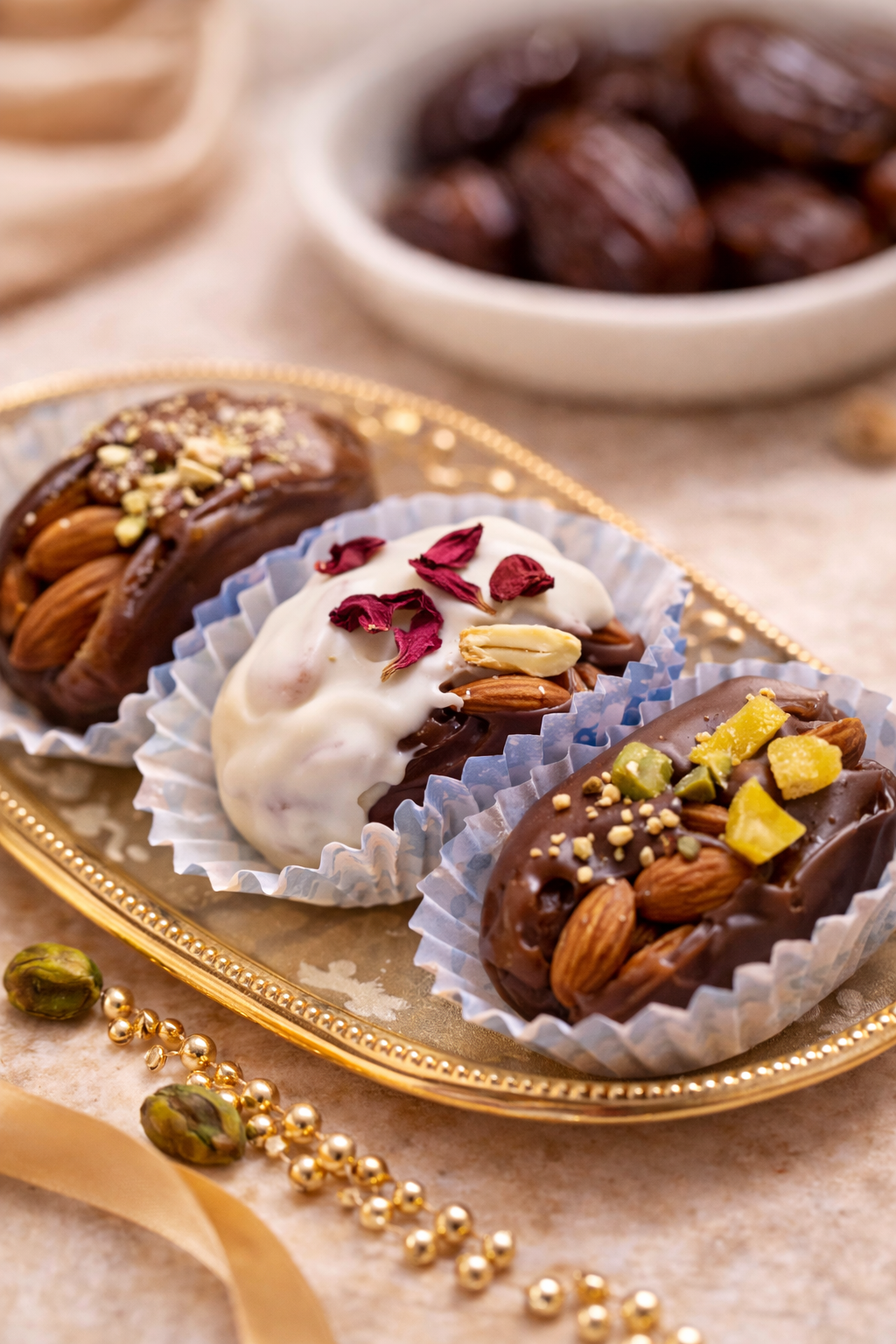 Chocolate Dipped Dates Box – Premium Saudi Dates (9 / 12 / 16 pcs)