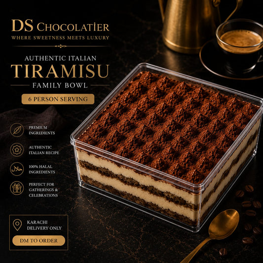 Authentic Italian Tiramisu – Family Bowl (6 Person Serving)