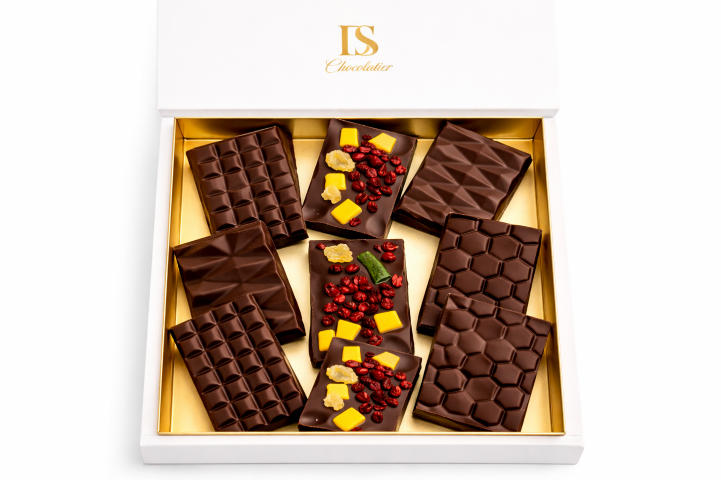 Imperial Mini Pistachio Kunafa Chocolate Bars – Luxury Bite Collection